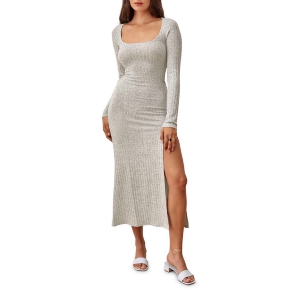 NWT size S Reformation Lemon Dress in Grey